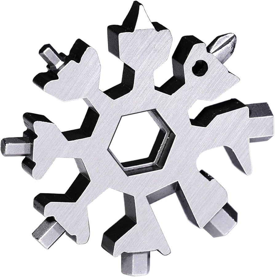 Gifts for Men, FODARSAI 18-in-1 Snowflake Multitool, Stocking Stuffers for Men, Cool Camping Tool... | Amazon (US)