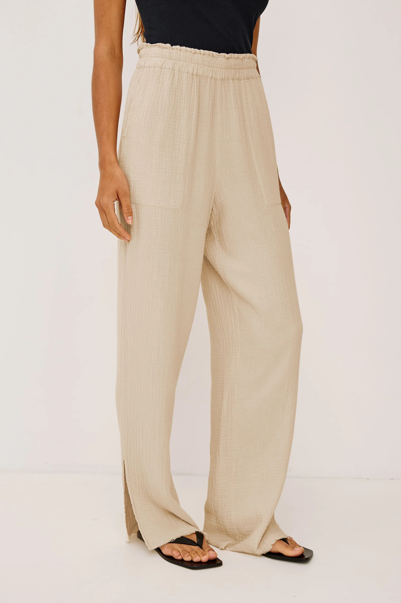 LEON CROP PANT - FLAX | Rails