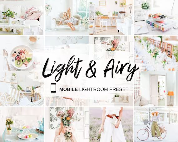 MOBILE Lightroom Presets Light & Airy Bright Soft Photo | Etsy | Etsy (US)