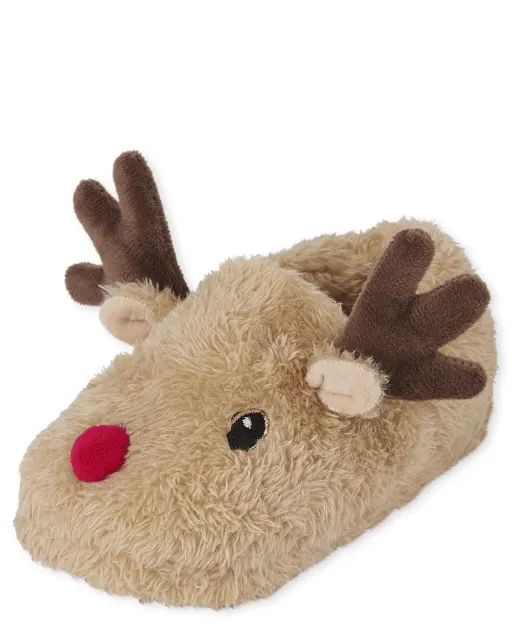 Unisex Toddler Christmas Matching Family Reindeer Slippers | The Children's Place | The Children's Place