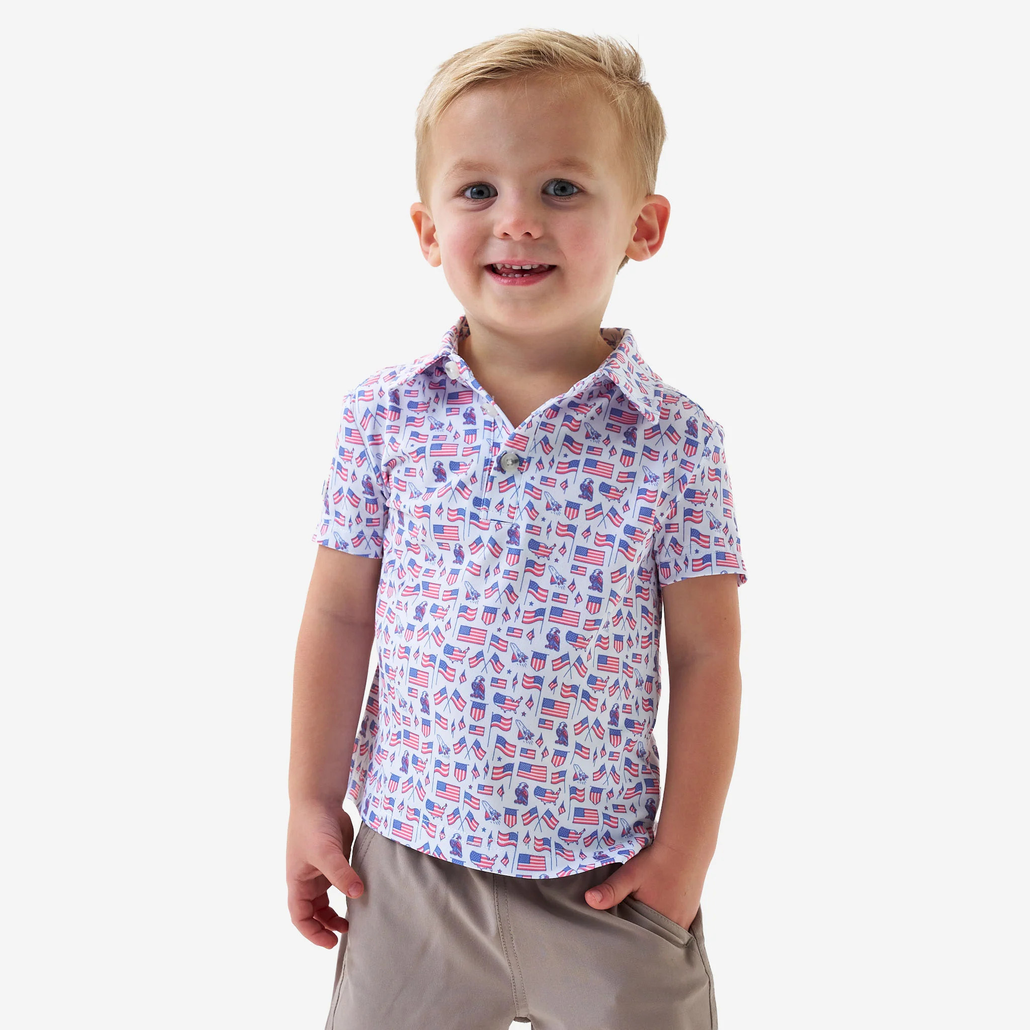 Youth Performance Polo - Old Glory | BURLEBO