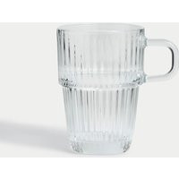 M&S Collection Ribbed Glass Latte Cup | Marks & Spencer (UK)