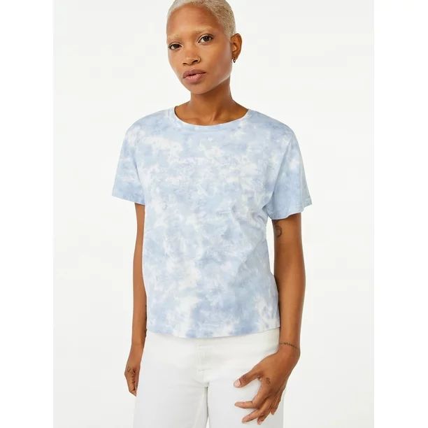 Free Assembly Women’s Short Sleeve Crop Box T-Shirt | Walmart (US)