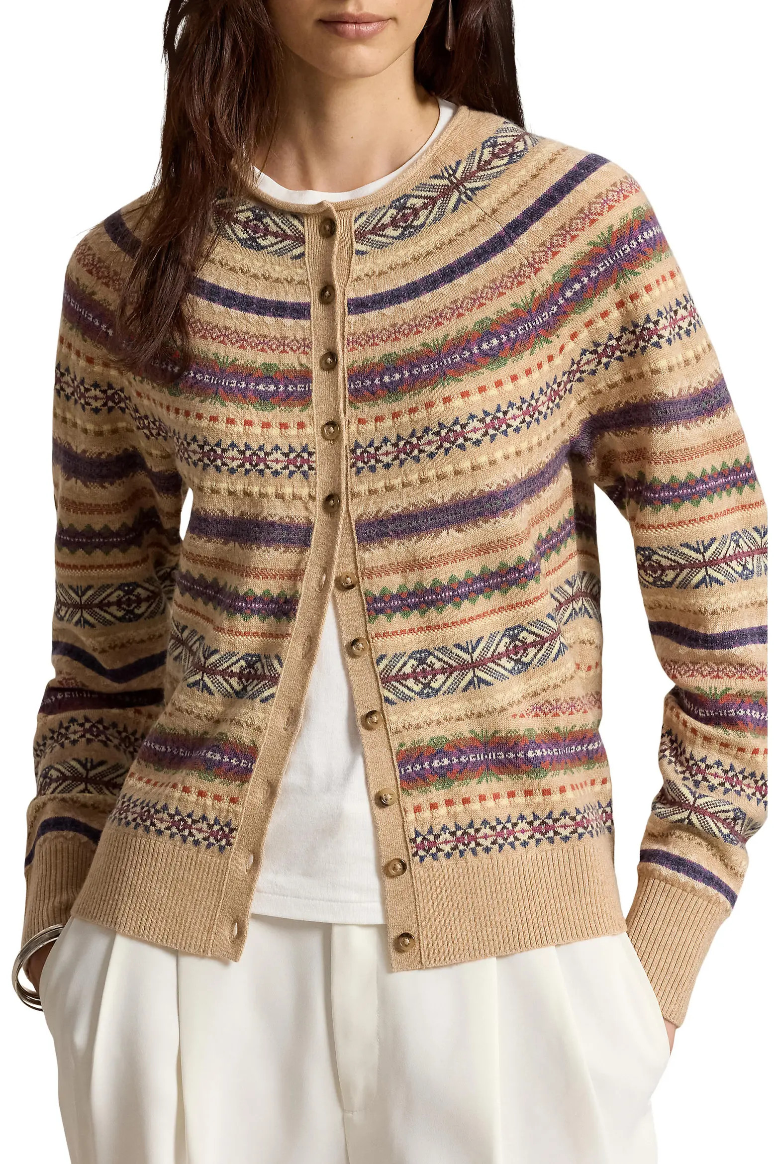 Fair Isle Wool Blend Cardigan (Women) | Nordstrom | Nordstrom