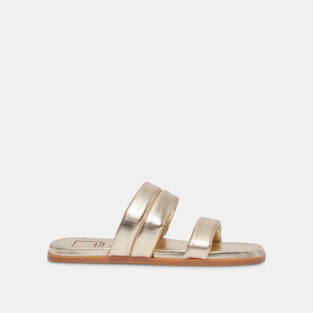 ADORE SANDALS GOLD METALLIC LEATHER | DolceVita.com