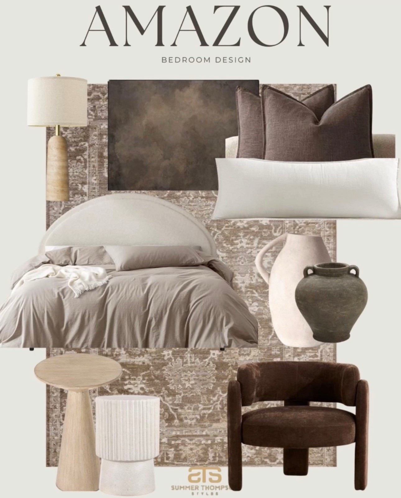 Elevated neutrals made easy 🤍

Comforter. Bed Comforter. Neutral Decor. Brown Pillows. Decor Pillows. Brown Velvet Accent Chair. Wood Side Table. Neutral Plush Rug. Table Side Lamp. Moody Art Print. 

#amazonfinds #bedroominspo #neutraldecor #homeinteriors #amazonstyle #interiorinspo #modernbedroom #cozyhomevibes #bedroomstyling #homefavorites

#LTKHome