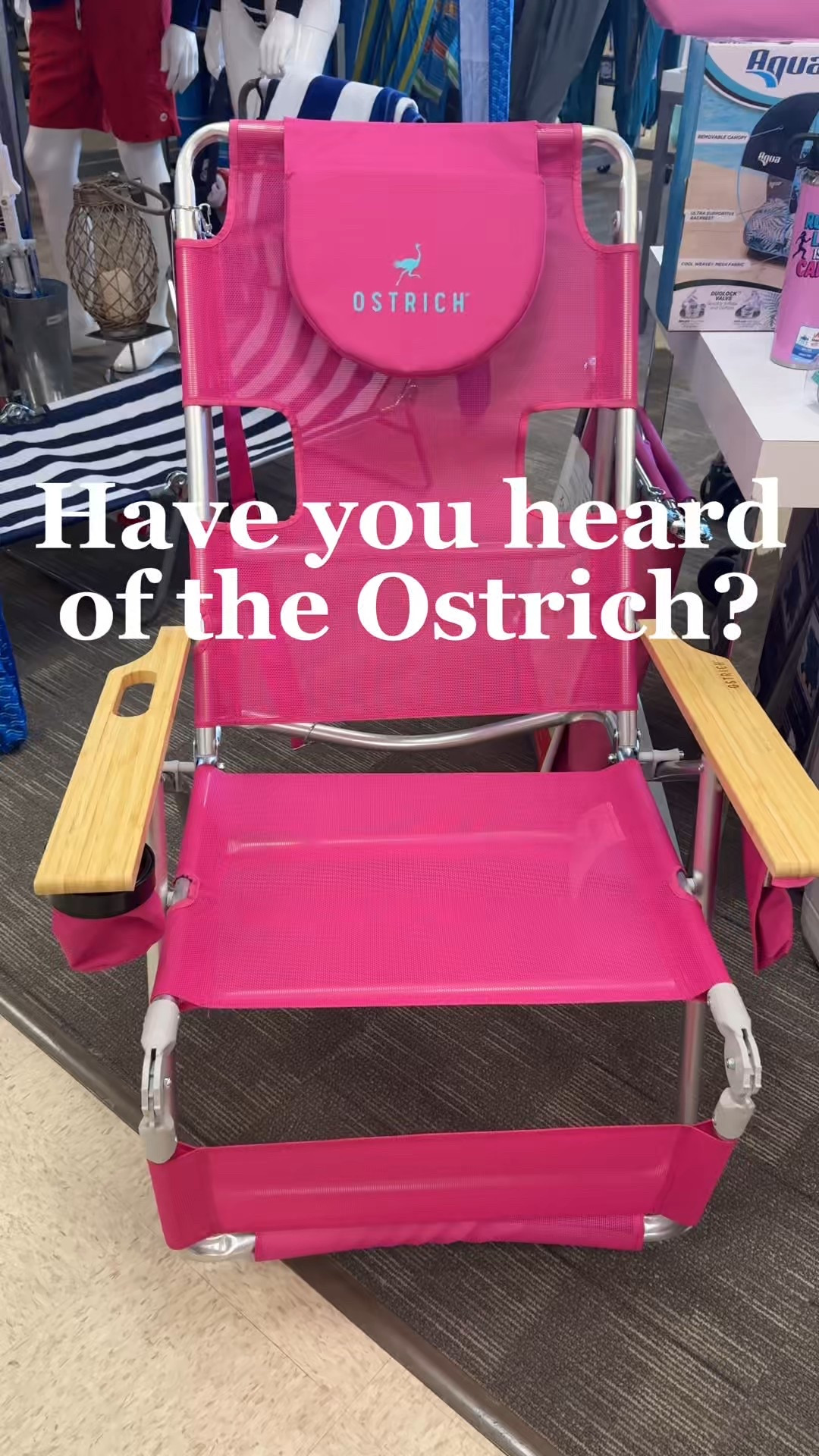 I’m in LOVE 🦩🦩🏝️🏝️
I have never heard of The Ostrich but I came across this amazing chair in the store and the color got me so I had to check it out.
It has everything you need to wear it as a back pack or sit in it or lay or even lay face down in it!!  
Someone thought of everything with this one. As a Florida girl I neeeedddd now 😎
#beach 

#LTKTravel #LTKSeasonal #LTKSummerEdit