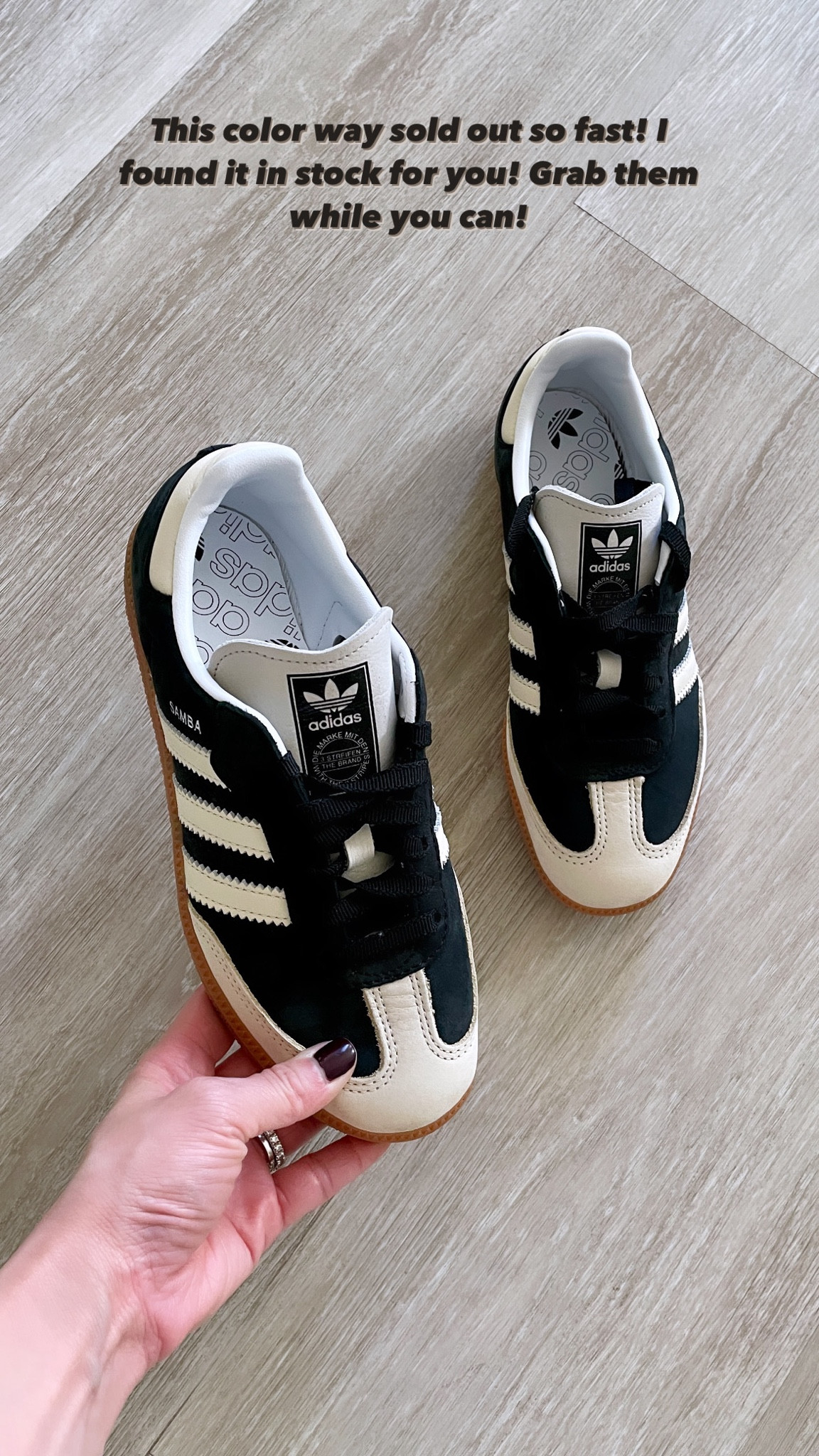 These Adidas Samba sold out so fast! Love this color way—the perfect neutral. I found them in stock for you. Grab them while you can. Runs half size too big imo. 

Adidas Samba, neutral sneakers, The Stylizt 



#LTKBacktoSchool #LTKFindsUnder100 #LTKShoeCrush