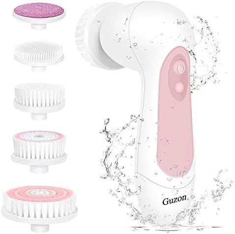 Facial Cleansing Brush Electric Waterproof - Guzon Face Brush for Shower, Deep Cleansing and Gentle  | Amazon (US)