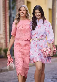 Crown & Ivy™ Sewing Down South x Crown & Ivy™ Hayes Embroidered Pencil Skirt | Belk