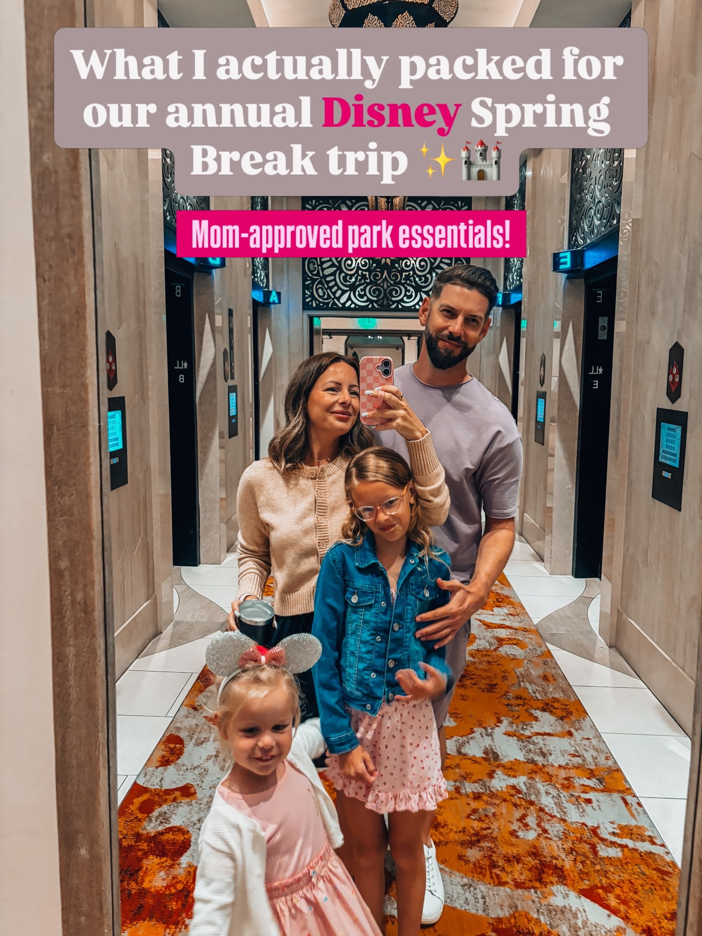 What I actually packed for our annual Disney spring break trip as a mom of two 👧🏼👧🏼🏰

If you’re planning a Disney trip soon, these are the things that made our park days easier, cooler, and way more organized.

From little things like Minnie hand sanitizers and portable fans… to the mom hacks that saved us like stroller, MagicBands, and multiple swimsuits for those after-park pool days ☀️

And of course… cute outfits for dinners and Disney ears for everyone 🐭✨

Saving this list for our next trip because these were all SO worth packing.

Comment MAGIC and I’ll send you all the links 🏰✨

#disneymagic #disneymom #springbreaktrip #amazonfinds #familytravel