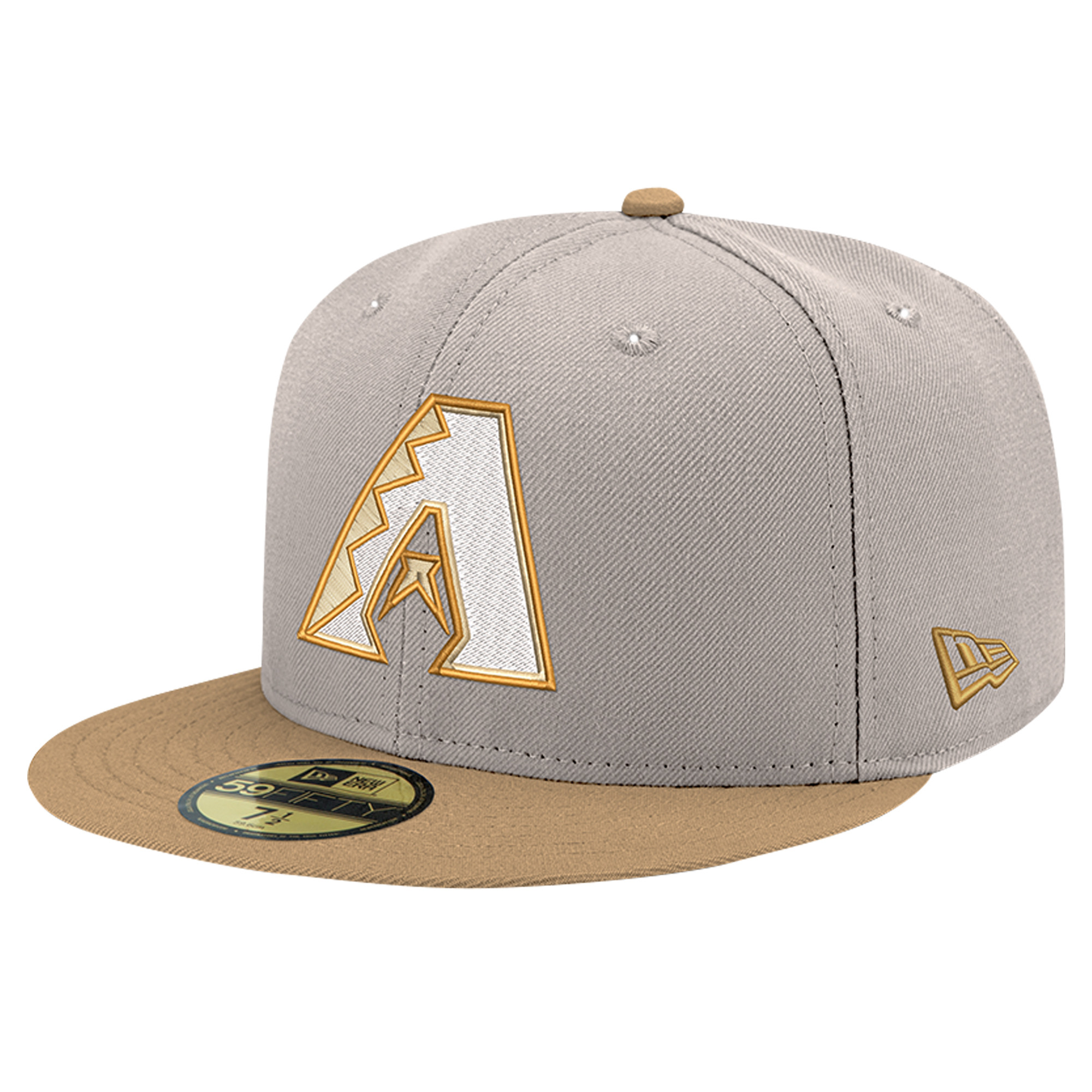 Men's New Era Khaki Arizona Diamondbacks Stone Panama 59FIFTY Fitted Hat | Fanatics