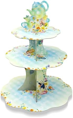 Cheerland Alice in Wonderland Party Decoration Cupcake Stand for Mad Hatter Spring Theme Kids Bir... | Amazon (US)