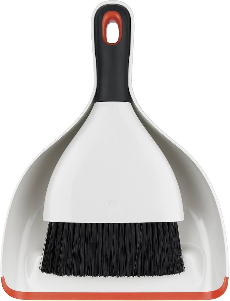 OXO Good Grips Dustpan and Brush Set, White | Amazon (US)