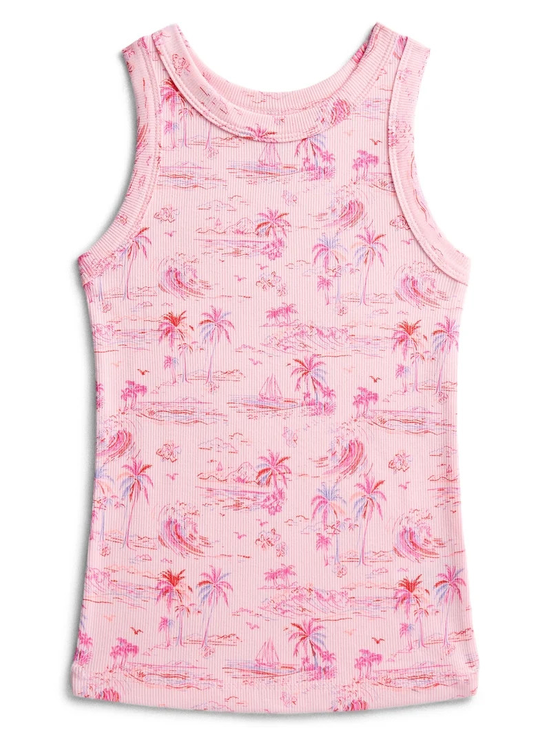 Wonder Nation Girls Kid Tough Ribbed Tank Top, Sizes 4-18 & Plus | Walmart (US)