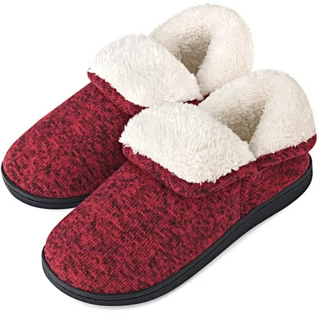 VONMAY Women's Fuzzy Slippers Booties Indoor Outdoor House Shoes | Walmart (US)