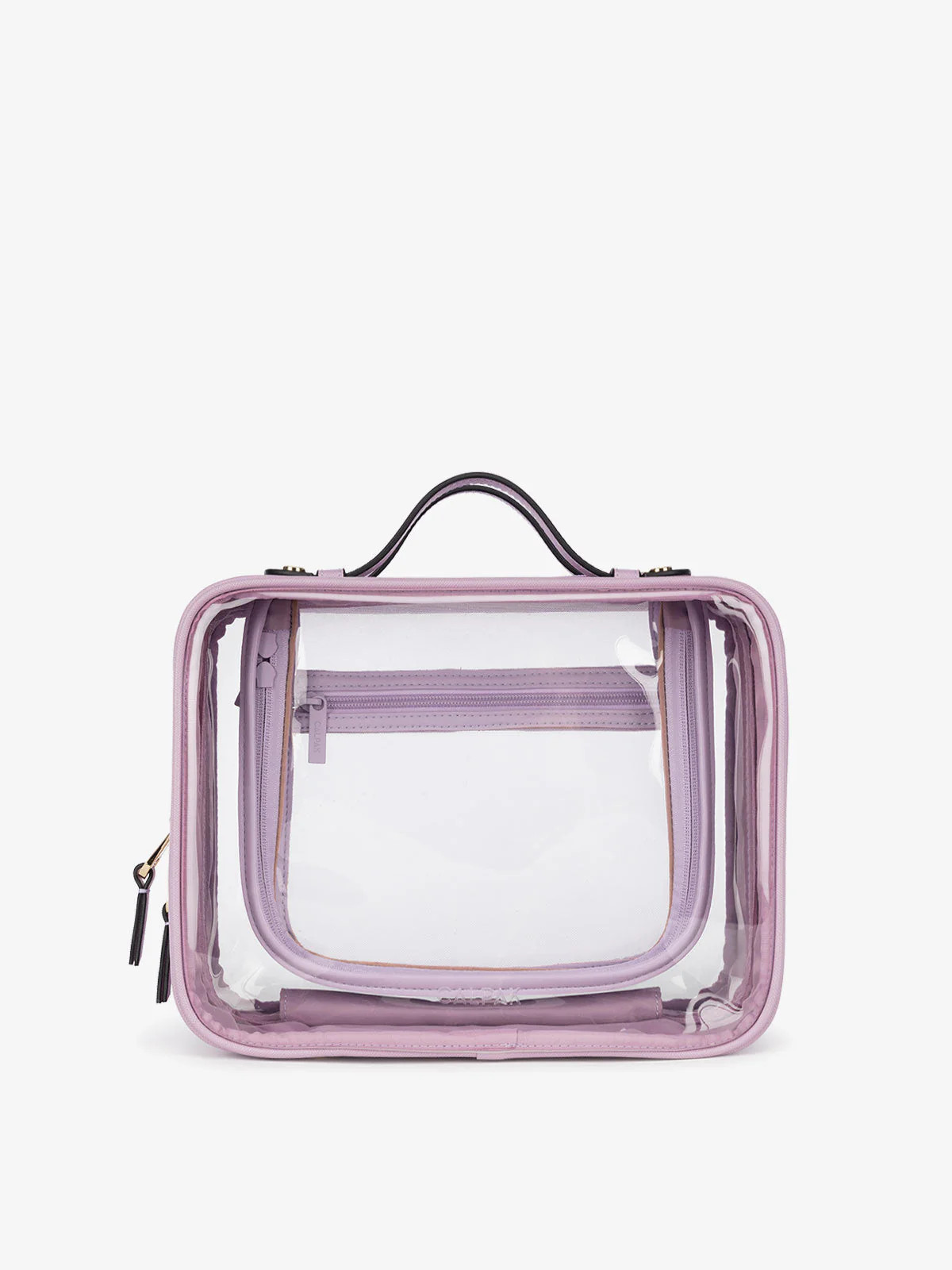 CALPAK Large Clear Cosmetics Case in Light Purple | CALPAK