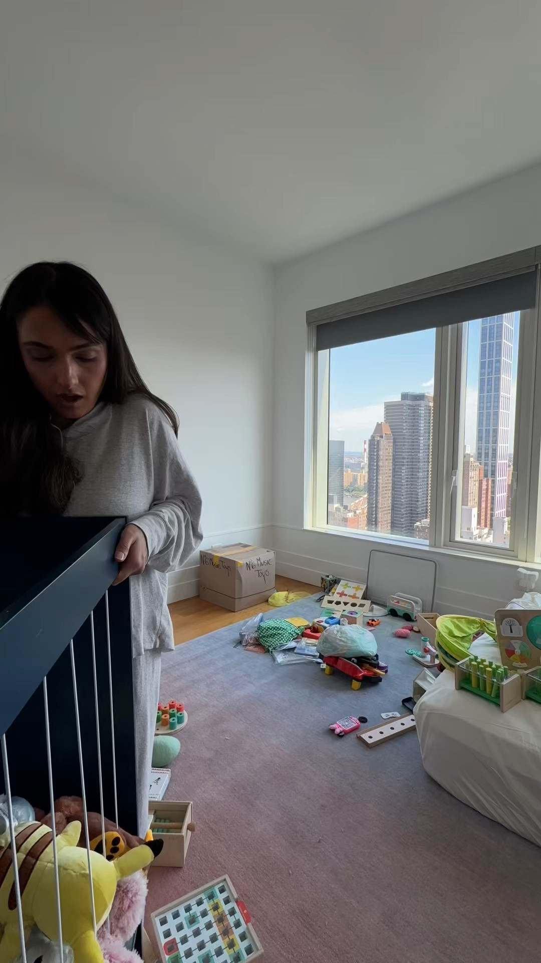Kai and Sarina’s toy storage! It’s actually quite nice from Wayfair and took Ajeet 2 hours to build! #wayfair