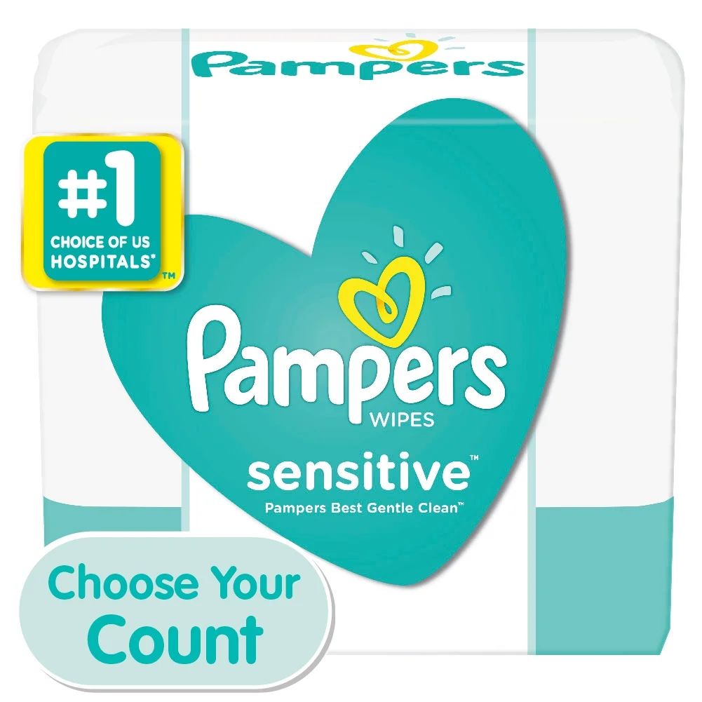 Pampers Sensitive Baby Wipes, 8X+Refill (Tub Not Included) 576 ct - Walmart.com | Walmart (US)