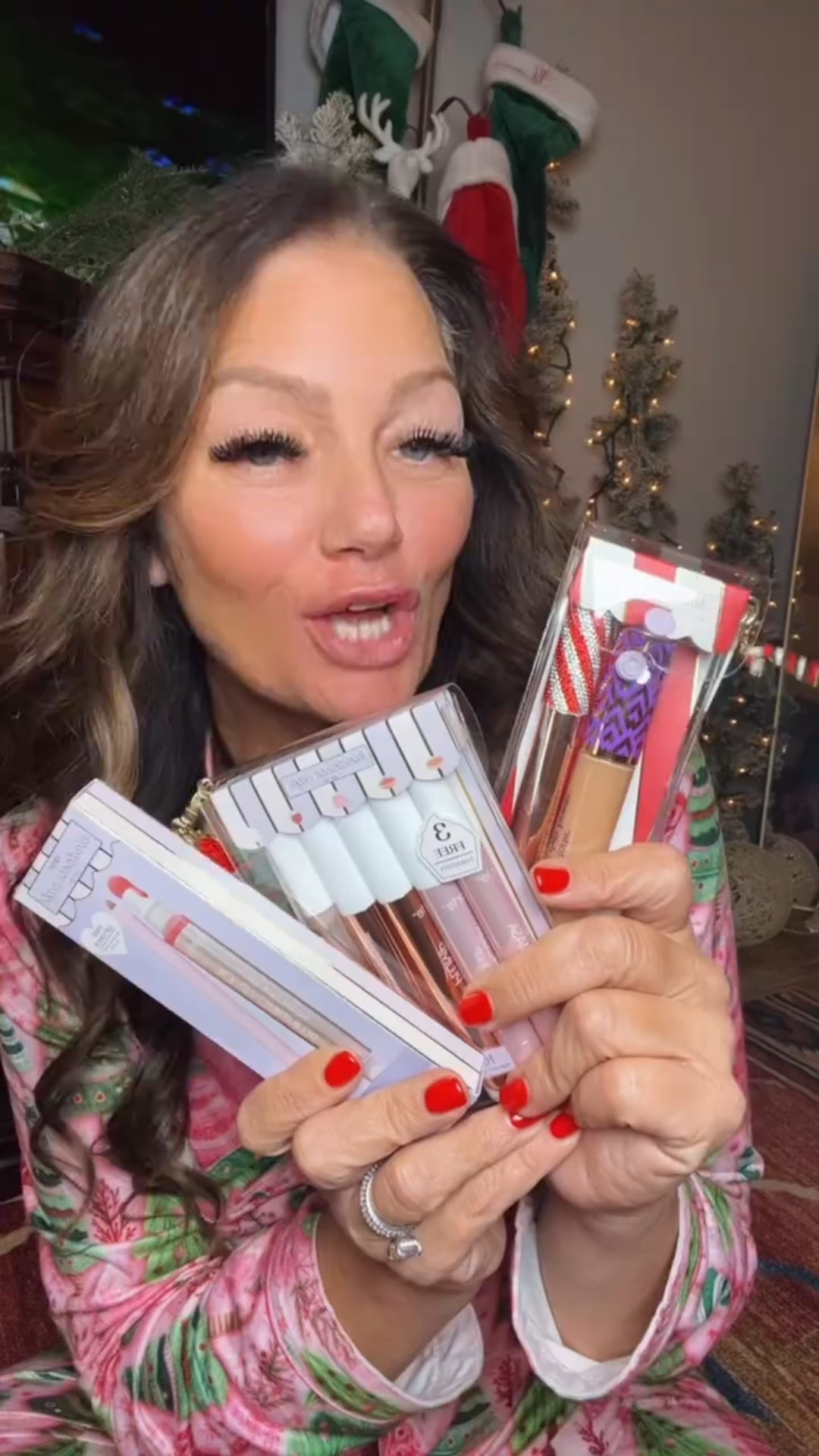 @tarte shape tape is vital for a reason! It’s really easy to use. Love how it smooths out my under eye. Bonus is always fun… we get this candy cane maracuja lip plumper. Love that blinged out top. 

#tarte #lipplumper #tapeshape #concealer #makeup #lips #undereyemakeup 

#LTKGiftGuide #LTKBeauty #LTKHoliday