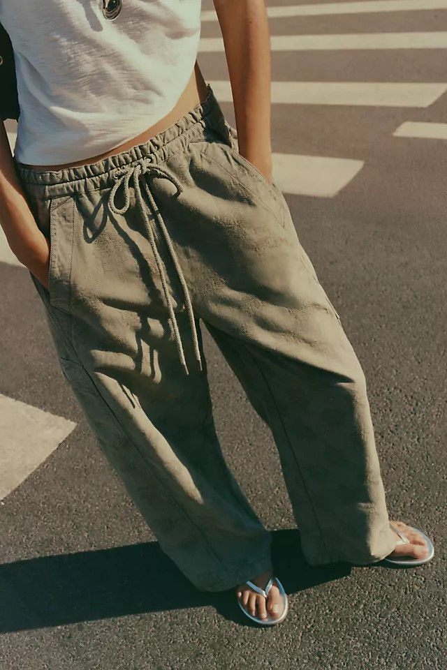 Izzie Relaxed Full-Length Cargo Barrel Pants | Anthropologie (US)