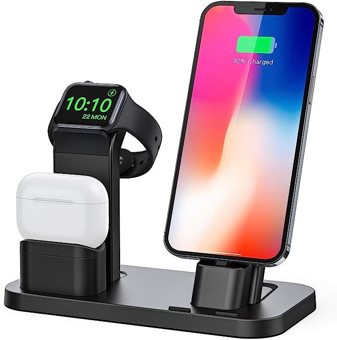BEACOO Stand for iwatch 5/6, Charging Stand Dock Station for AirPods pro Stand Charging Docks Hol... | Amazon (US)