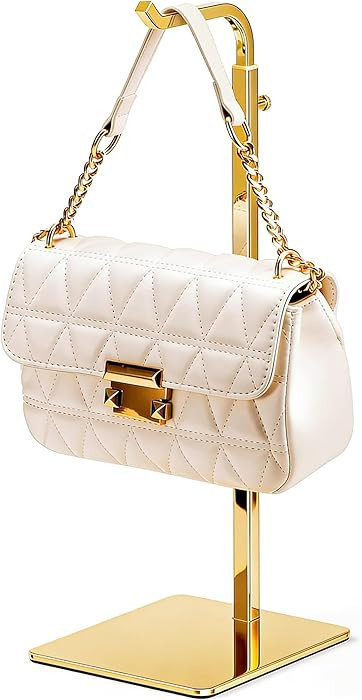 pickpiff Shiny Gold Purse Display Stand, Adjustable Handbag Holder for Closet, Desk, or Retail Di... | Amazon (US)