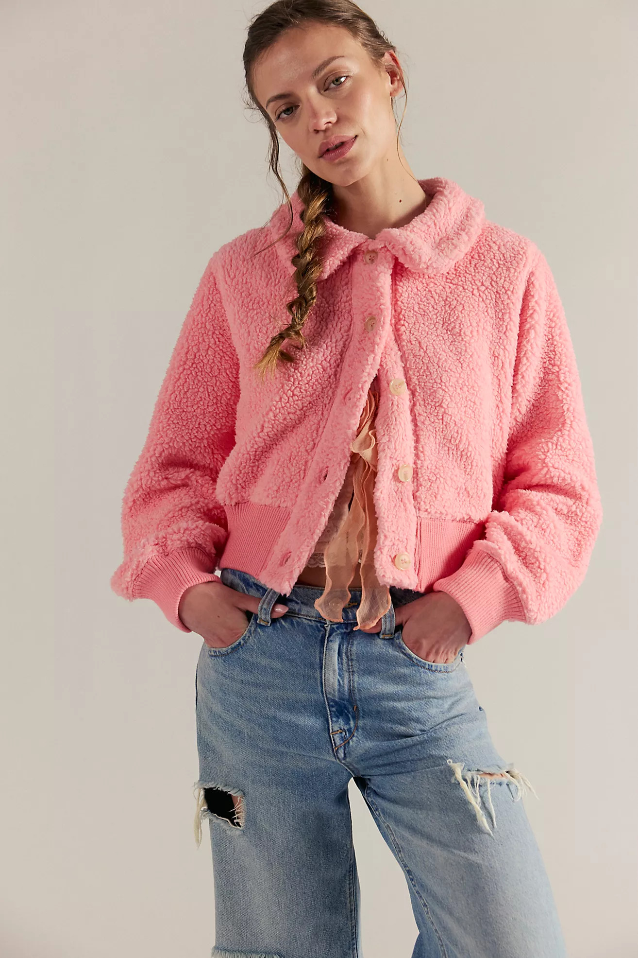 Molly Faux Sherpa Cardi | Free People (Global - UK&FR Excluded)