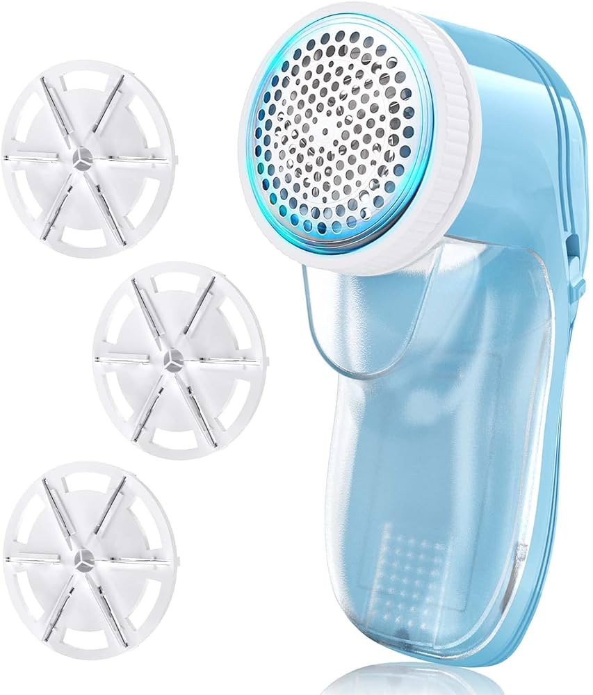 Fabric Shaver, Electric Lint Remover, Lint Shaver with 3 Replaceable Blades USB Rechargeable, Swe... | Amazon (US)