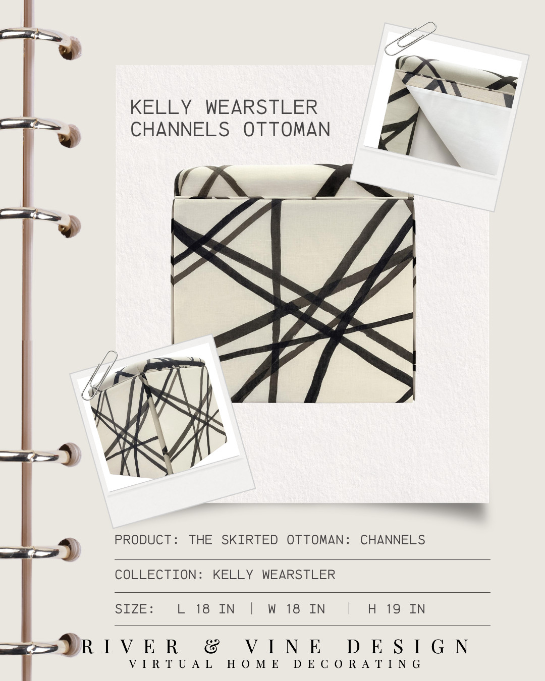 Kelly Wearstler pieces always have that instantly recognizable look — bold, sculptural, and a little unexpected. ✨

I love how this ottoman turns a simple shape into a statement piece just through pattern and contrast. The skirting keeps it classic, while the graphic lines make it feel modern and artistic at the same time.

This is the kind of piece that works almost anywhere — at the end of a bed, tucked under a console, layered into a sitting room, or used as extra seating when you want something that feels more elevated than basic.

Sometimes all a room needs is one piece with personality.

This is what makes a space feel collected instead of generic. ✨ 

 #LTKHome