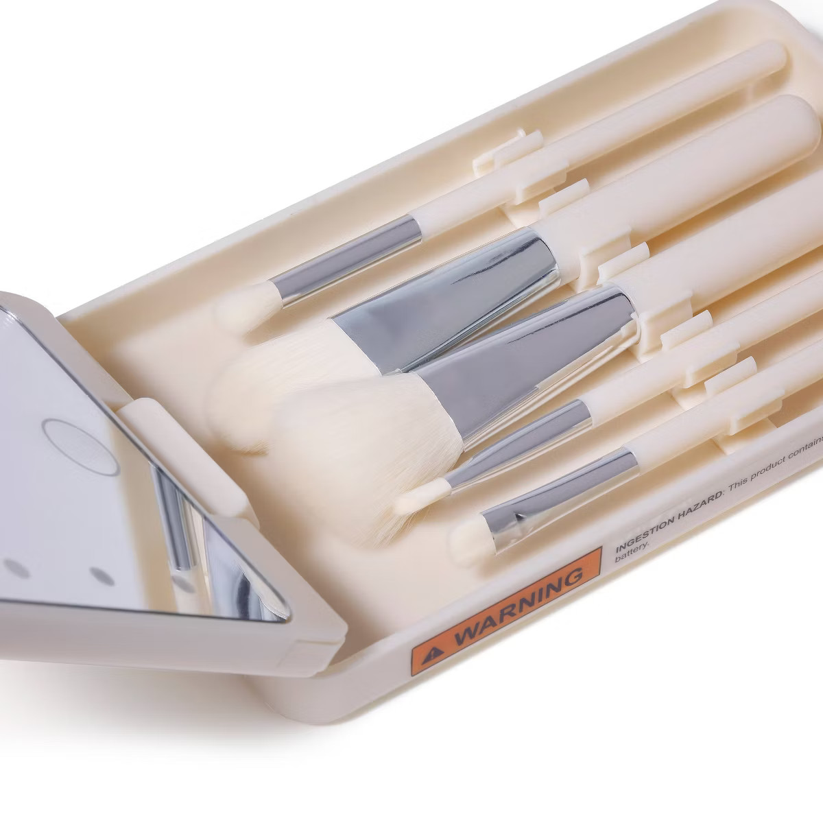 Light Up Mirror and Brush Set Cream - Bullseye's Playground™ | Target