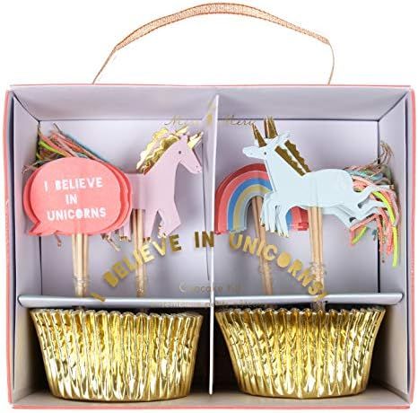 Meri Meri, Cupcake Kit, I Believe In Unicorns - Pack of 24 | Amazon (US)