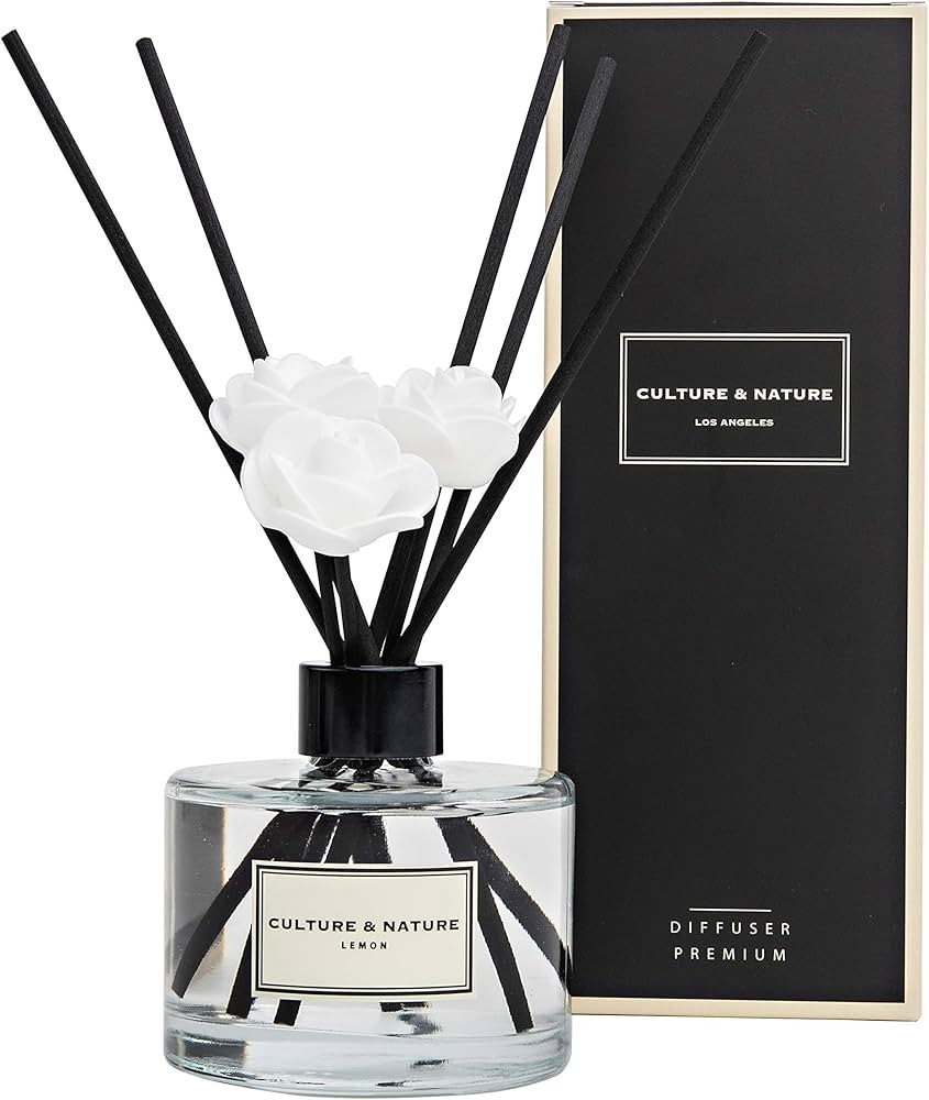 CULTURE & NATURE Reed Diffuser Set 6.7oz (200ml) Lemon Scented Diffuser with Sticks Home Fragranc... | Amazon (US)