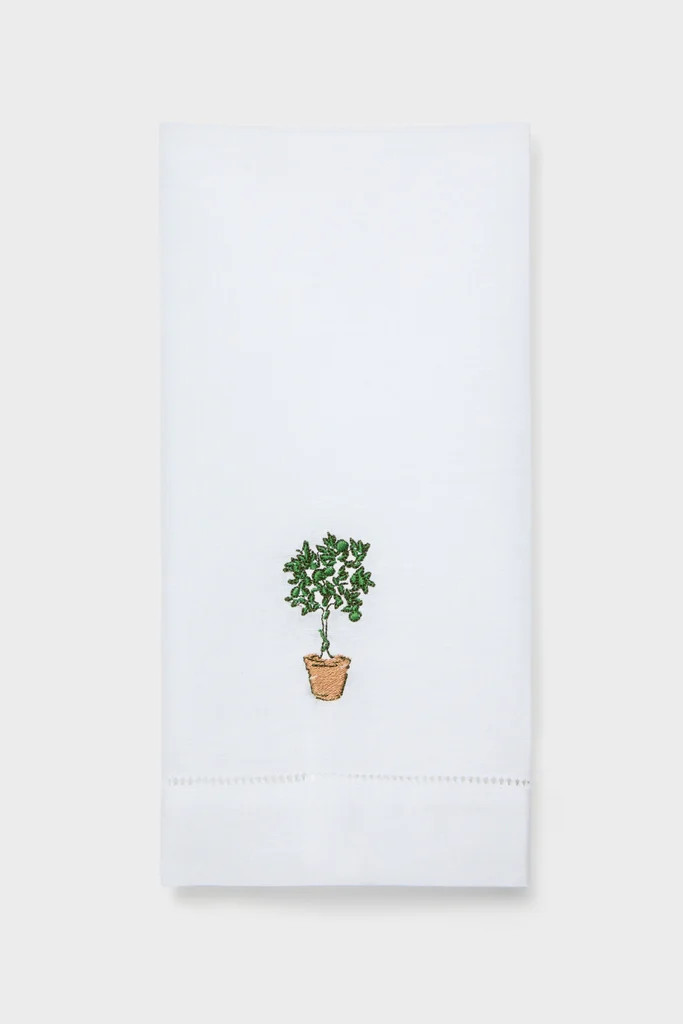 Topiary Embroidered Guest Towel | Tuckernuck (US)