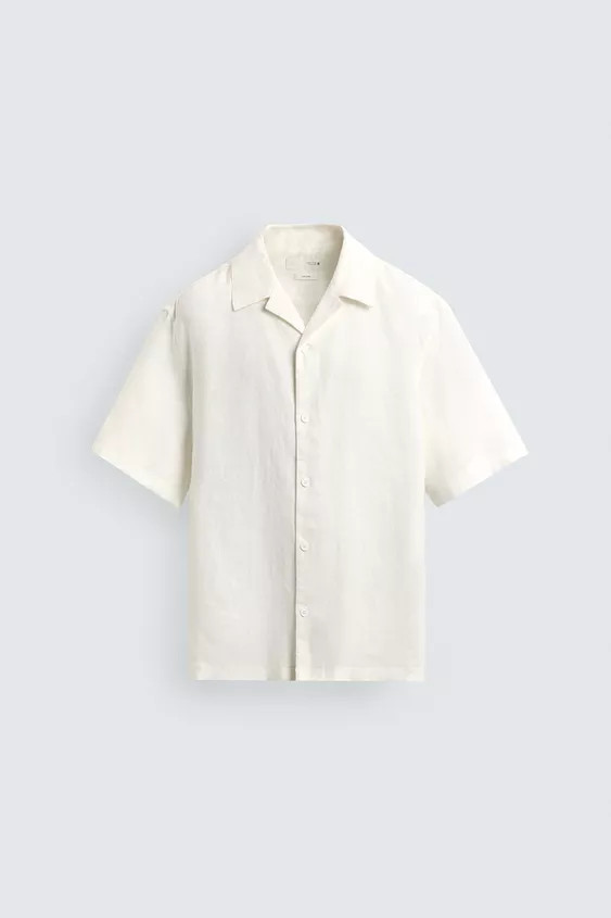 100% LINEN RELAXED FIT SHIRT | Zara US