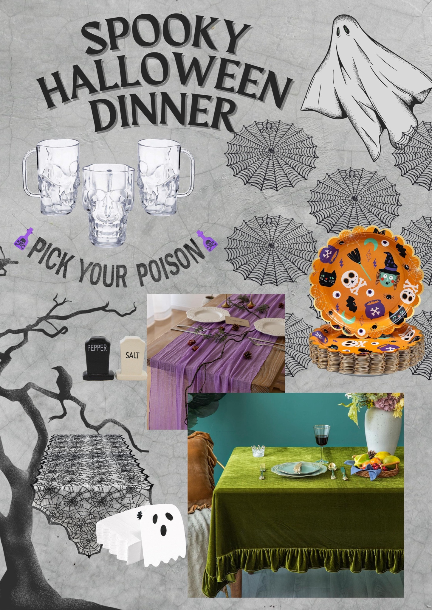 Kid friendly spooky Halloween dinner decor supplies. Kids Halloween party list essentials

#LTKParties #LTKHalloween #LTKFamily