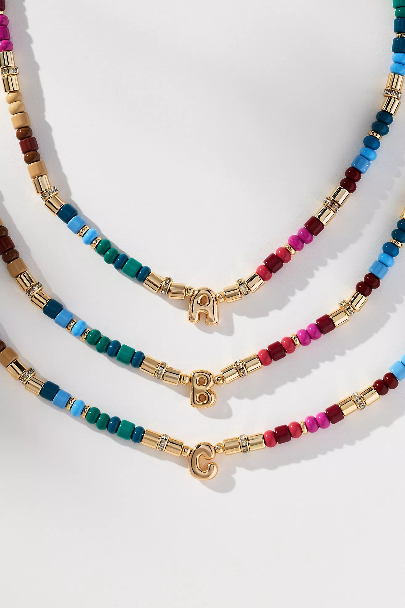Beaded Monogram Necklace | Anthropologie (US)