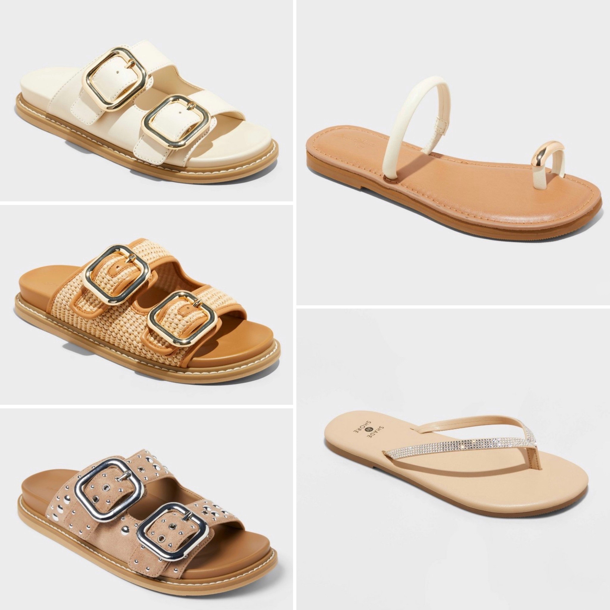 Spring target sandals. 
