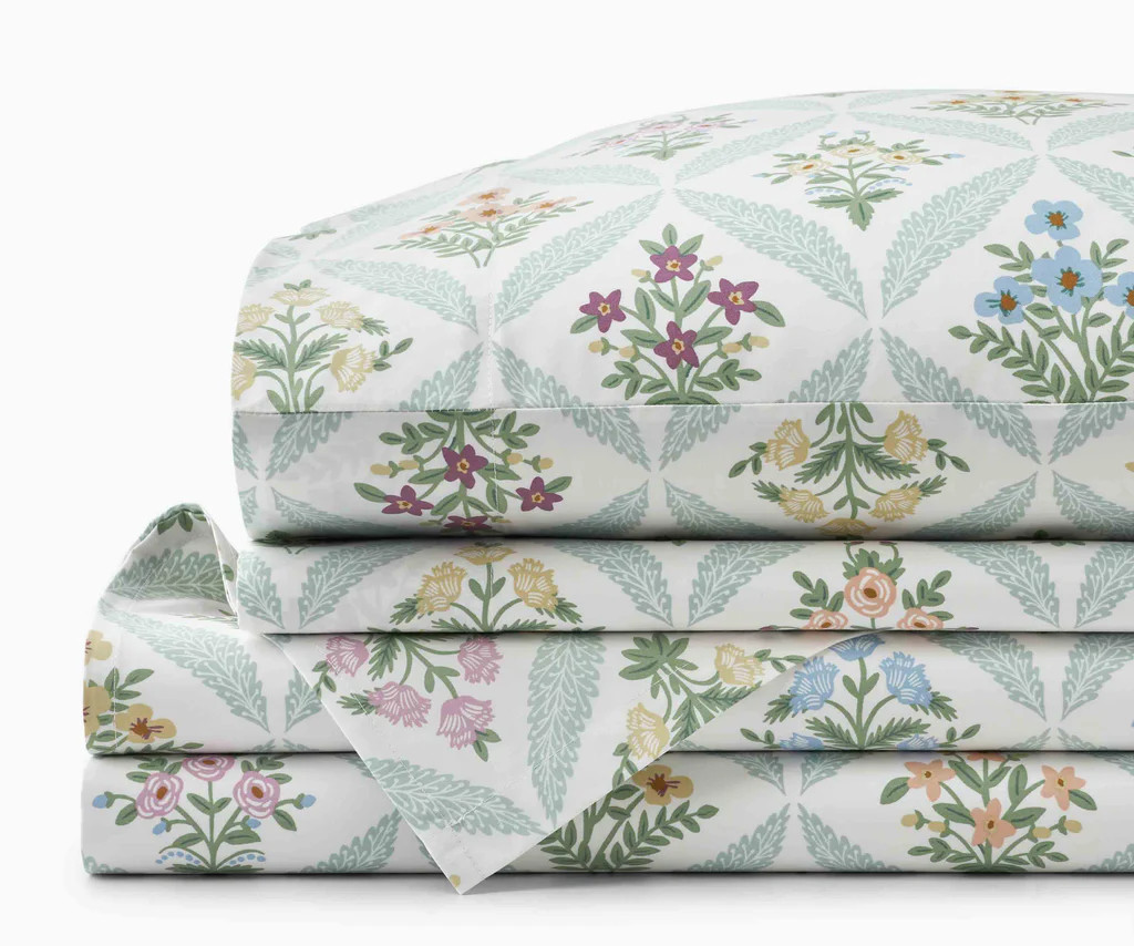 Sateen Sheet Set - Estee Garden | Rifle Paper Co.