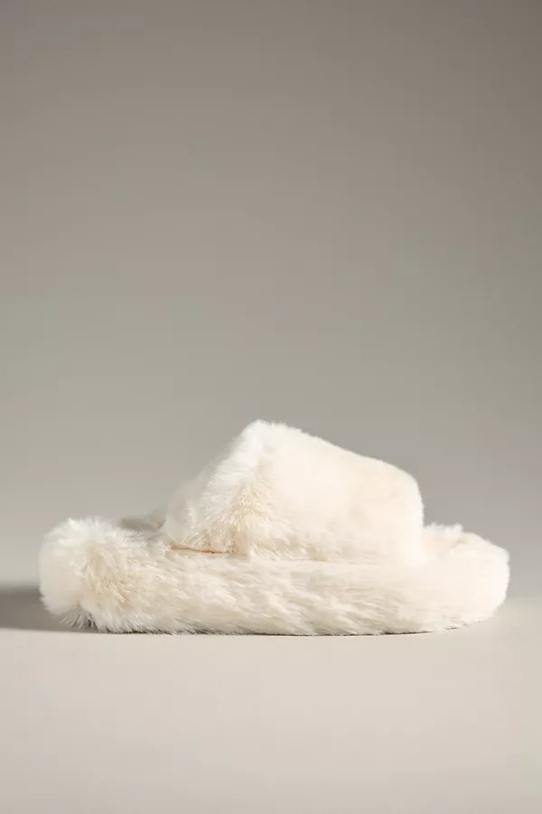 Fuzzy Platform Slippers | Anthropologie (US)