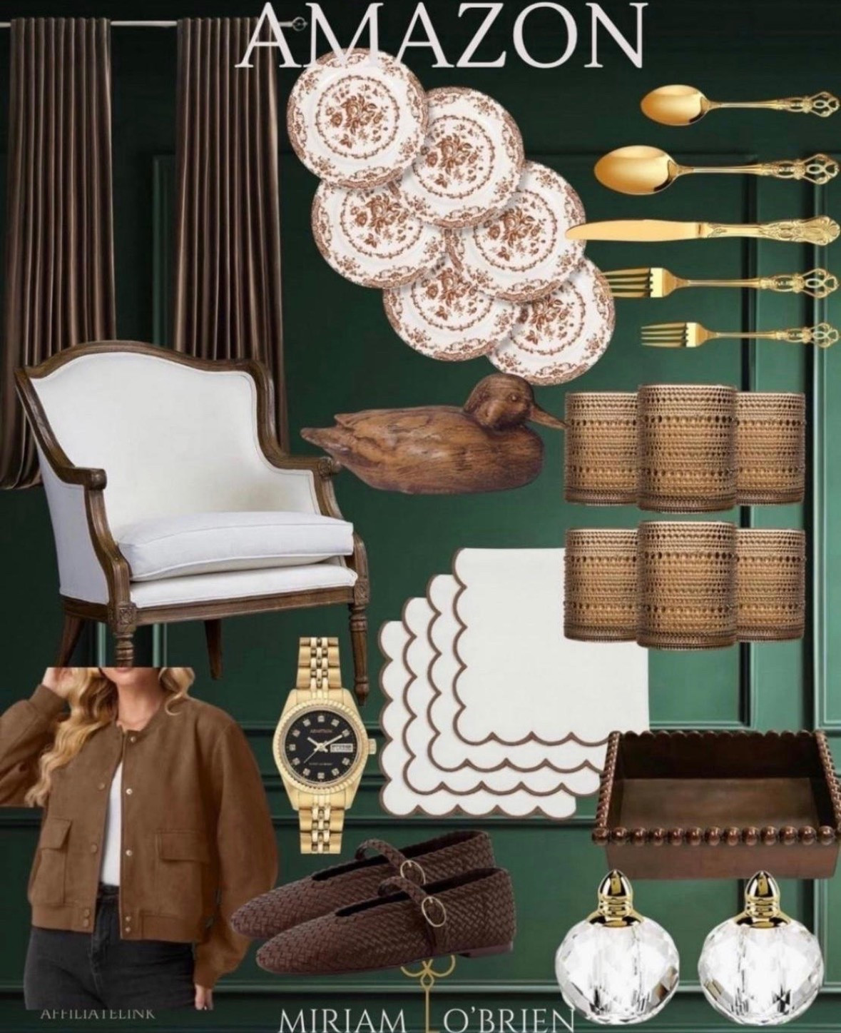 From beautiful vintage-inspired plates and woven storage to timeless furniture, accessories, fashion, and those little details that make a home feel special — these finds are SO good.
A little traditional, a little equestrian, and completely timeless. ✨
Shop all of these Amazon finds on LTK!
Follow @miriamobrien on Instagram and TikTok 🤍
#LTKFinds #LTKHome #LTKShopping #LTKCreator #AmazonFinds #AmazonHome #AmazonFashion #ClassicHome #TraditionalHome #OldMoneyAesthetic #ClassicStyle #HomeDecorInspo #AffordableHome #TimelessStyle #ShopMyFinds