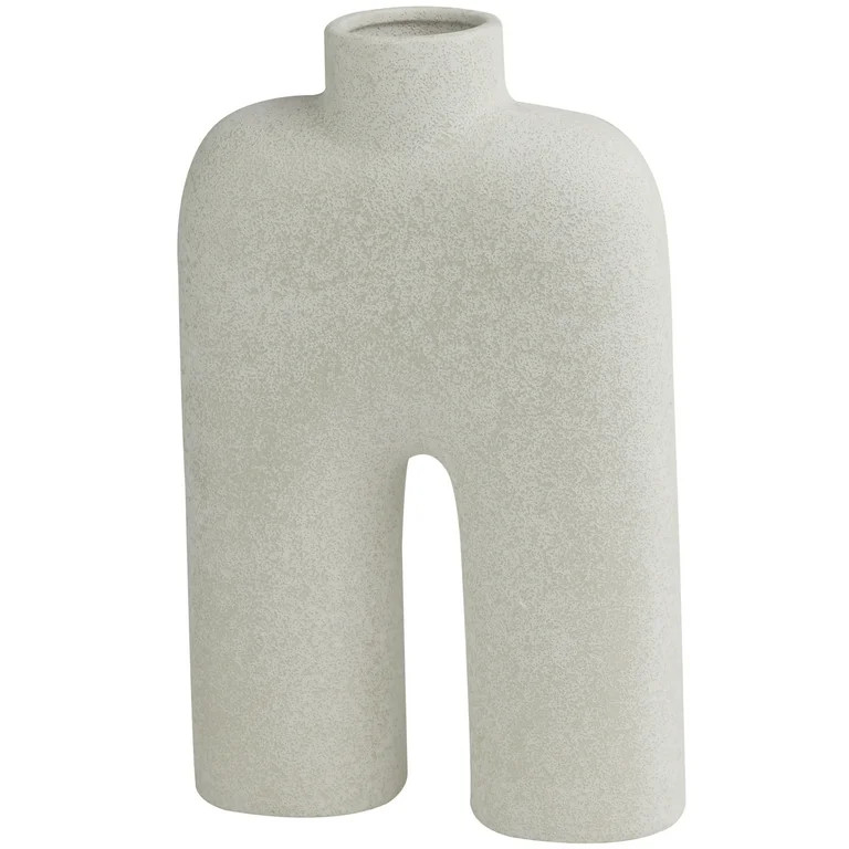 The Novogratz 13" Abstract Arched White Ceramic Vase | Walmart (US)