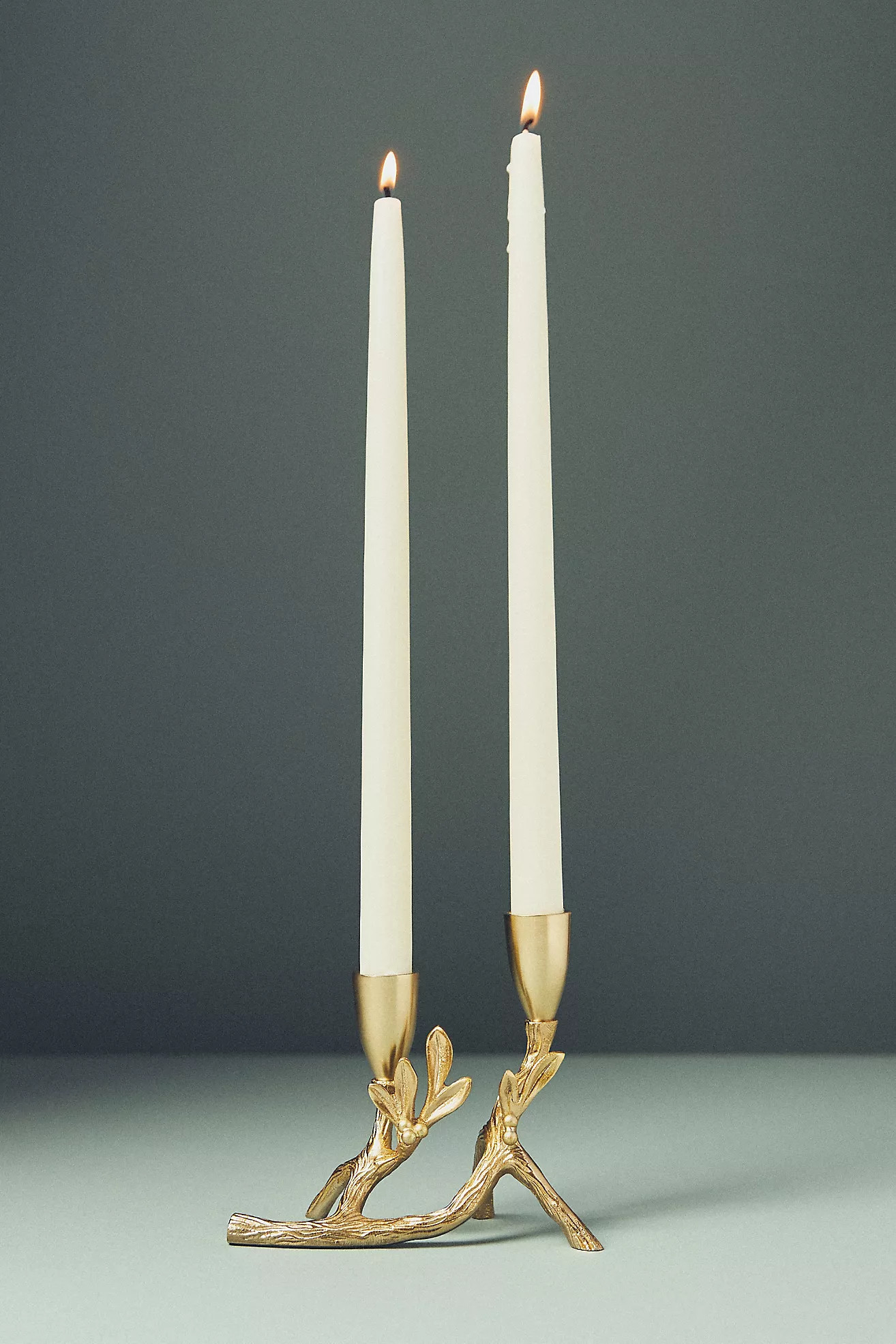 Camille Gilded Metal Candle Holder | Anthropologie (US)