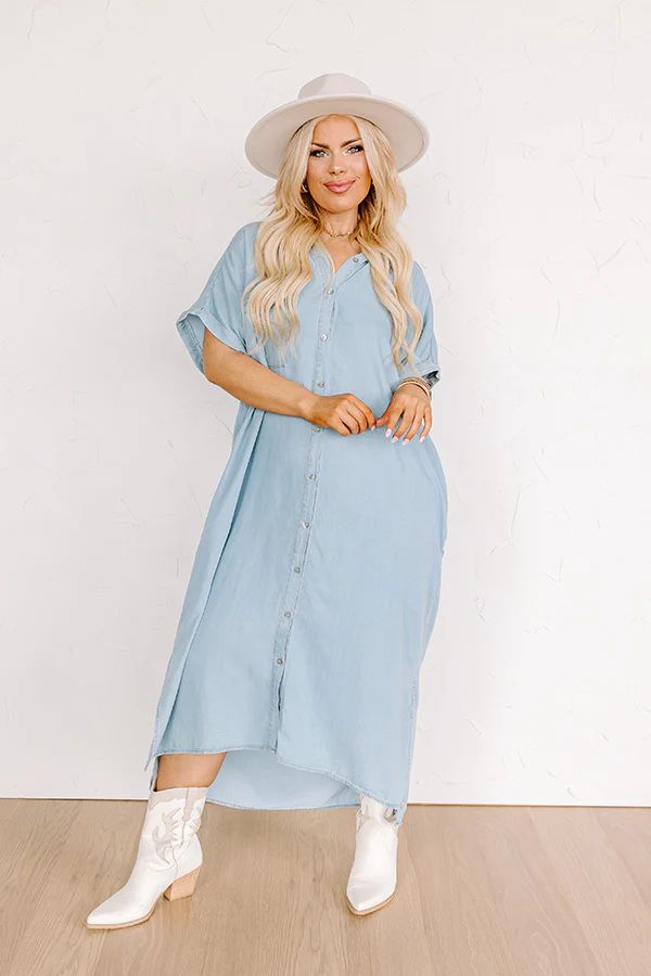 Santa Monica Pier Chambray Midi Curves | Impressions Online Boutique