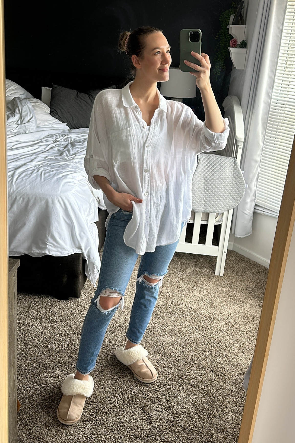Jeans and White Oversized blouse on Sale at American Eagle! 

I love using this oversized white blouse as a swim suit cover up as well 👙Wearing size Small

#LTKFindsUnder50 #LTKSaleAlert #LTKStyleTip