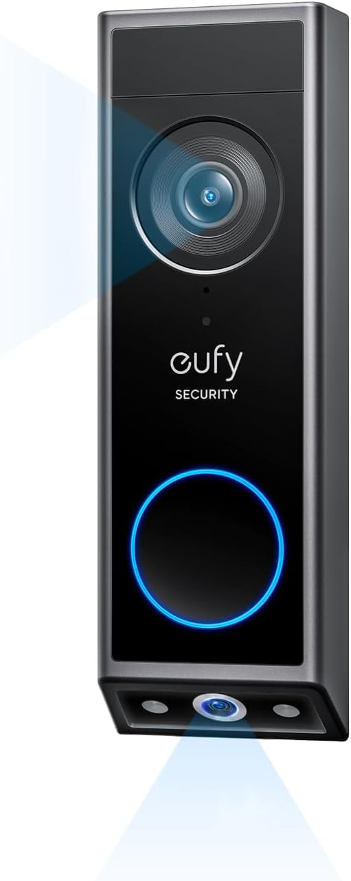 eufy Security Wireless Video Doorbell Camera E340,Head-to-Toe 2K HD View,Battery Powered,Dual Cam... | Amazon (US)