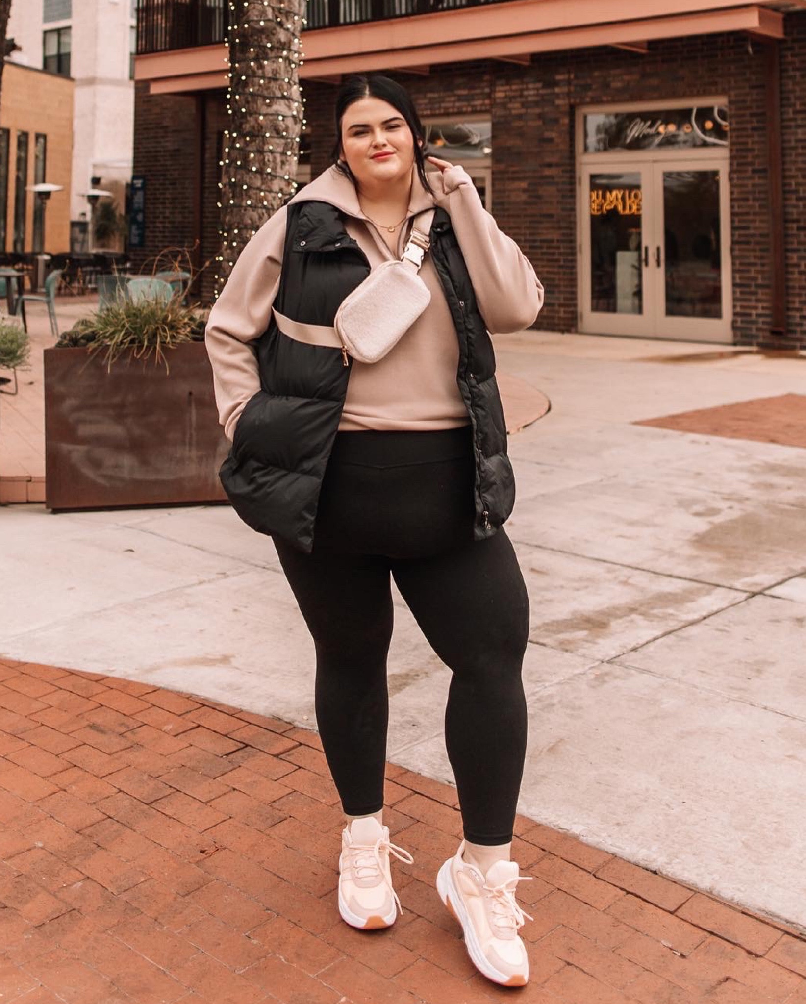 Plus size athleisure outfit. Wearing 3X in all pieces. True to size. Make sure you select “extended size” for the belt bag. Amazon finds. Follow me for more plus size outfit ideas 

#LTKunder50 #LTKcurves