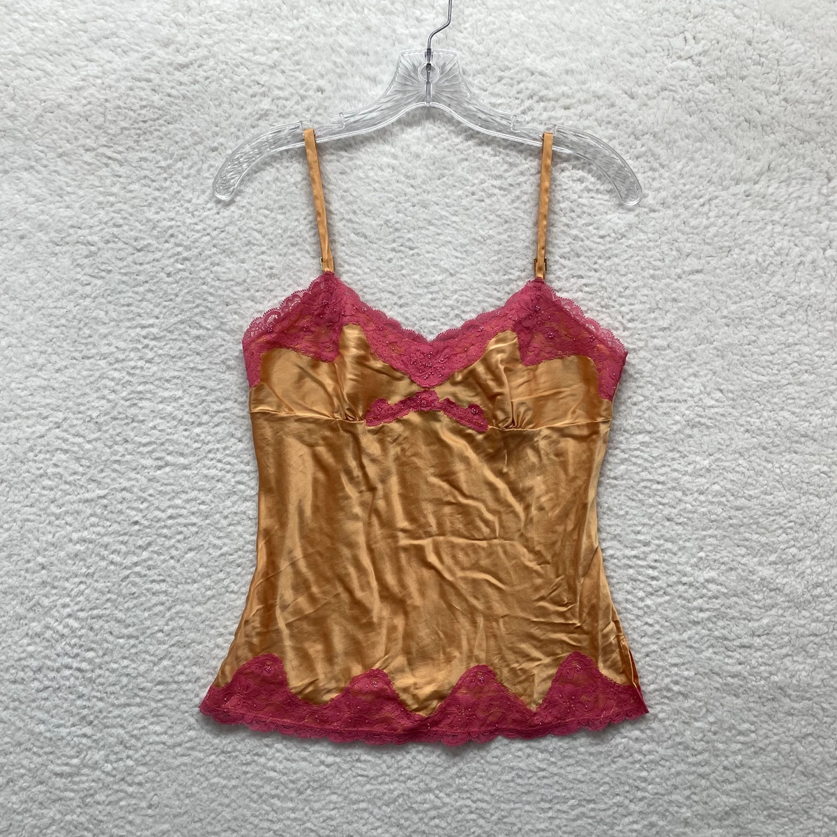Y2K Vintage Express Orange Pink Starburst Silk Satin Fairy Grunge Camisole S  | eBay | eBay US