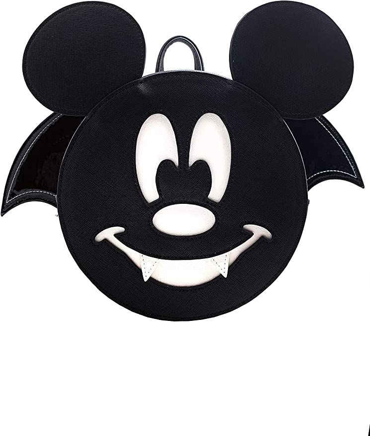 Loungefly X Disney LASR Exclusive Mickey Bat Convertible Mini Backpack- Mickey Mouse | Amazon (US)