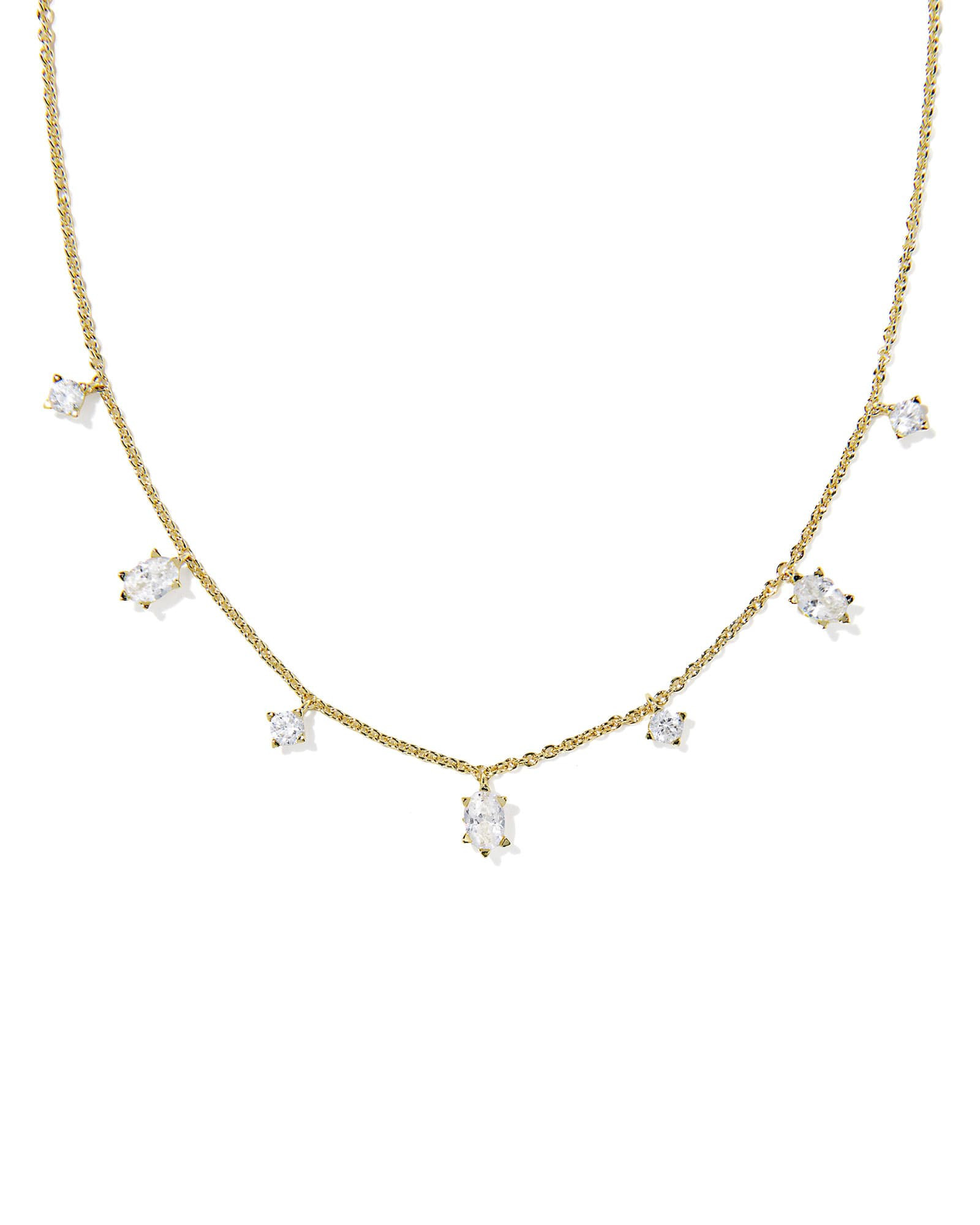 Kendra Scott Cailin April Delicate Strand Necklace | Cubic Zirconia | Kendra Scott